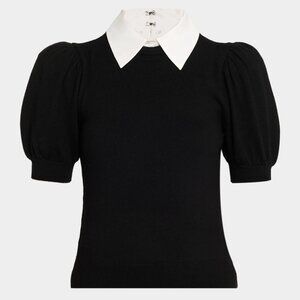 Alice + Olivia Chase Puff-Sleeve Sweater | Size: S
